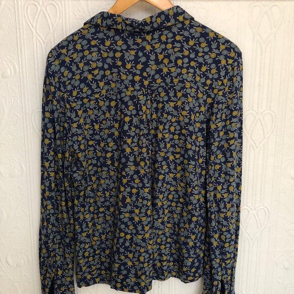 British sustainable Seasalt patterned shirt, blouse, jersey, size 10 - Picture 2 of 3